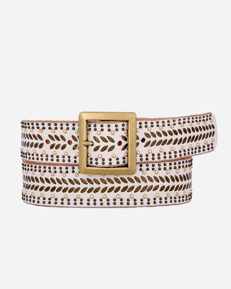 ALAIA Leather Circle Cut-Out Belt