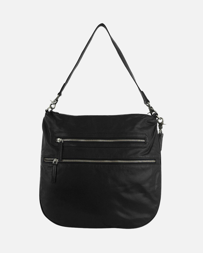 Idrissi | Women's Black Leather Shoulder Bag