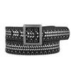 Amsterdam Heritage womens belts 40029 Ezra | Studded Black Leather Belt with Square Buckle