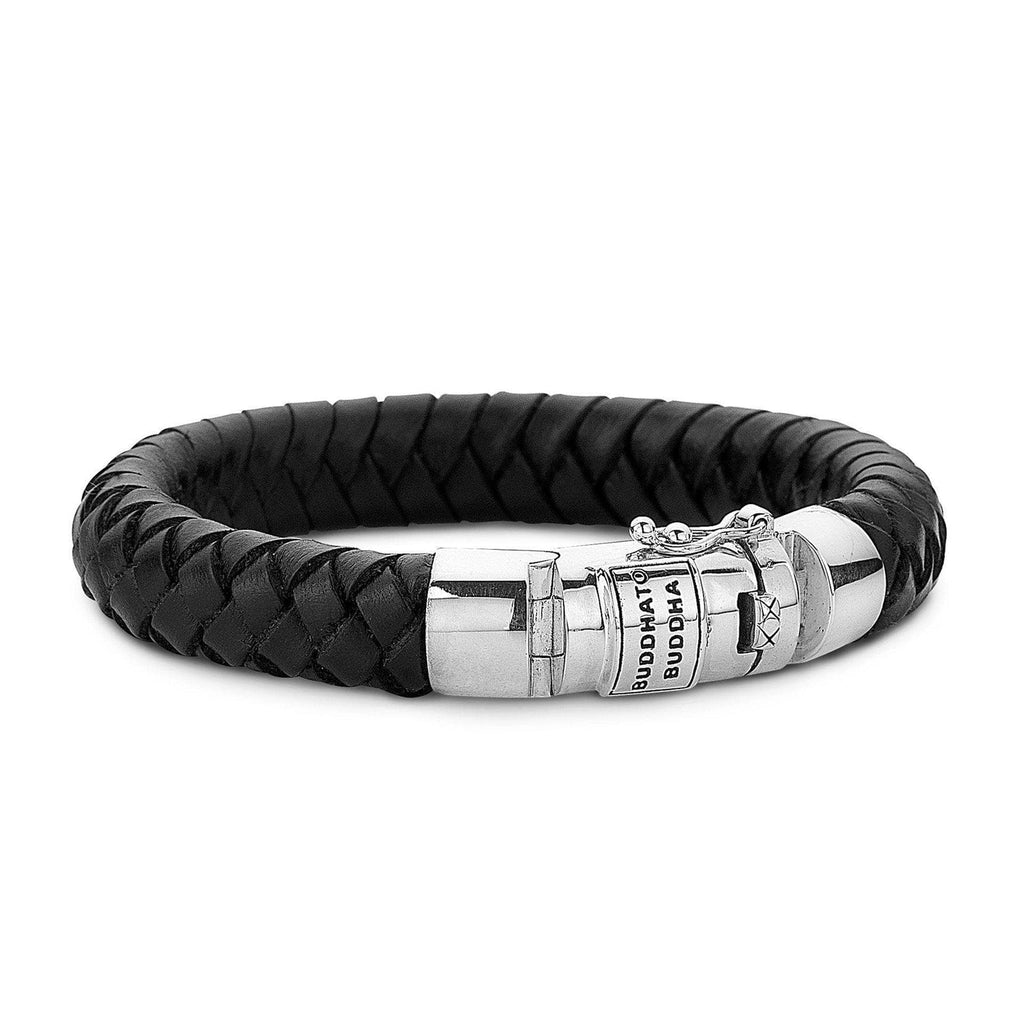 buddhatobuddha-usa.com Bracelet 544BL - Ben Black Leather Bracelet