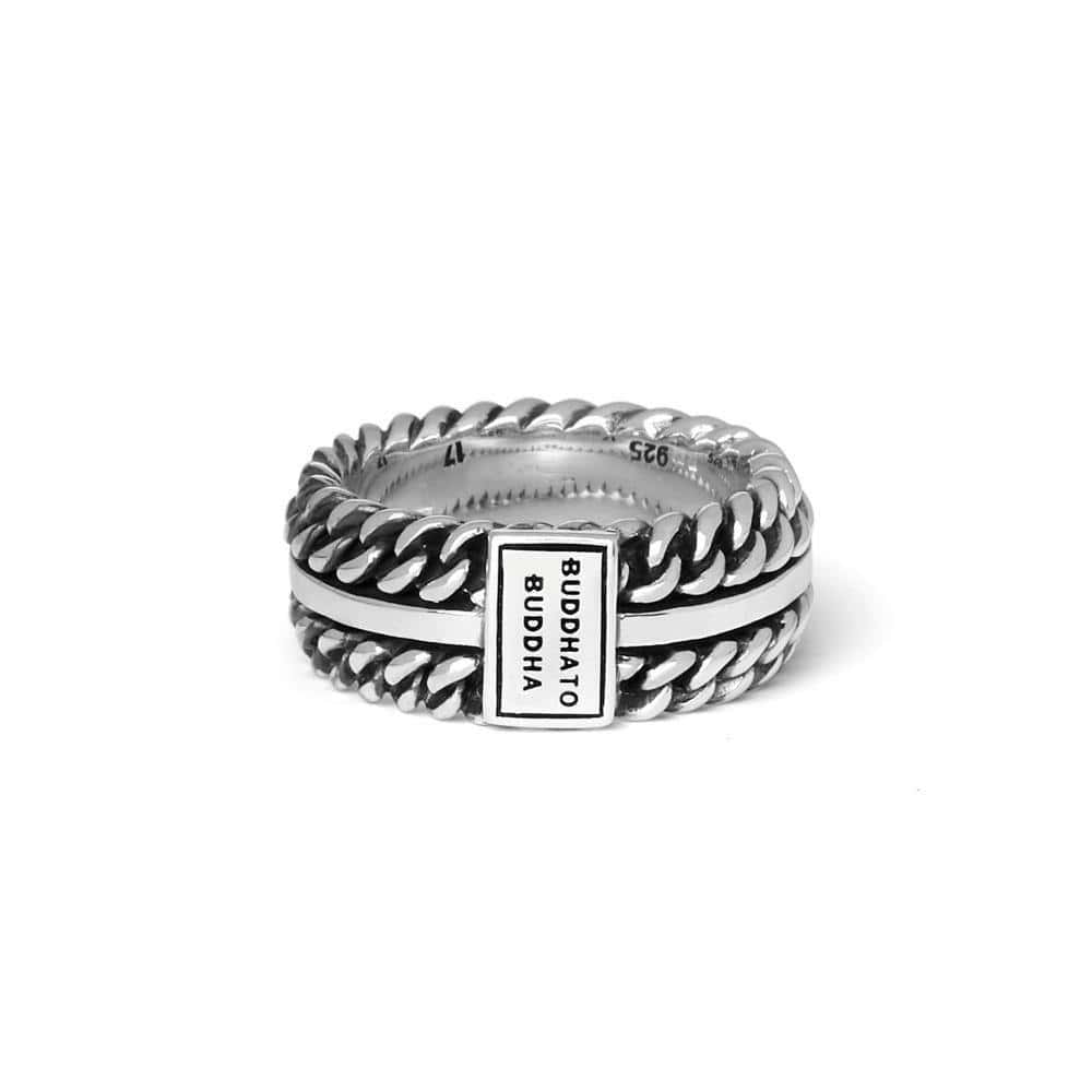 buddhatobuddha-usa.com Ring 788 - Chain Texture Silver Ring